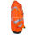 High-Visibility Orange Fleece Hooded Sweatshirt